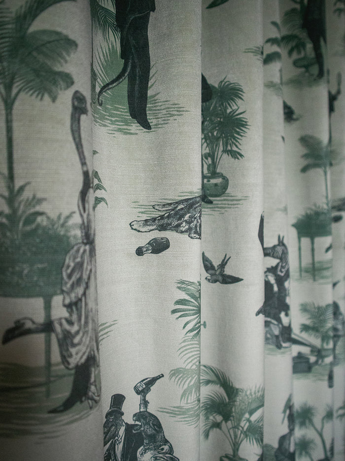 Safari Soirée 'Forest Mist' Recycled Velvet Sample