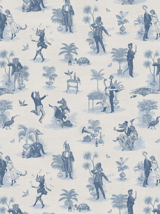 Safari Soirée 'Heron Blue' Recycled Velvet