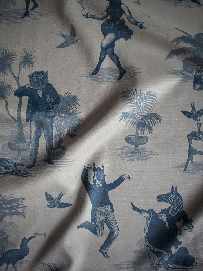 Safari Soirée 'Heron Blue' Recycled Velvet