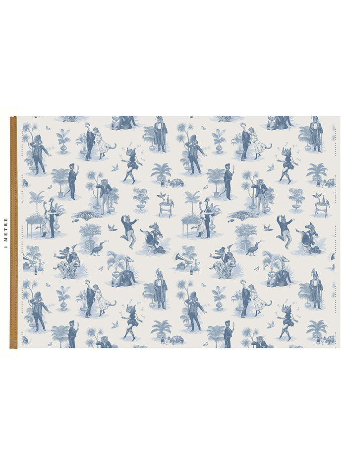 Safari Soirée 'Heron Blue' Recycled Velvet