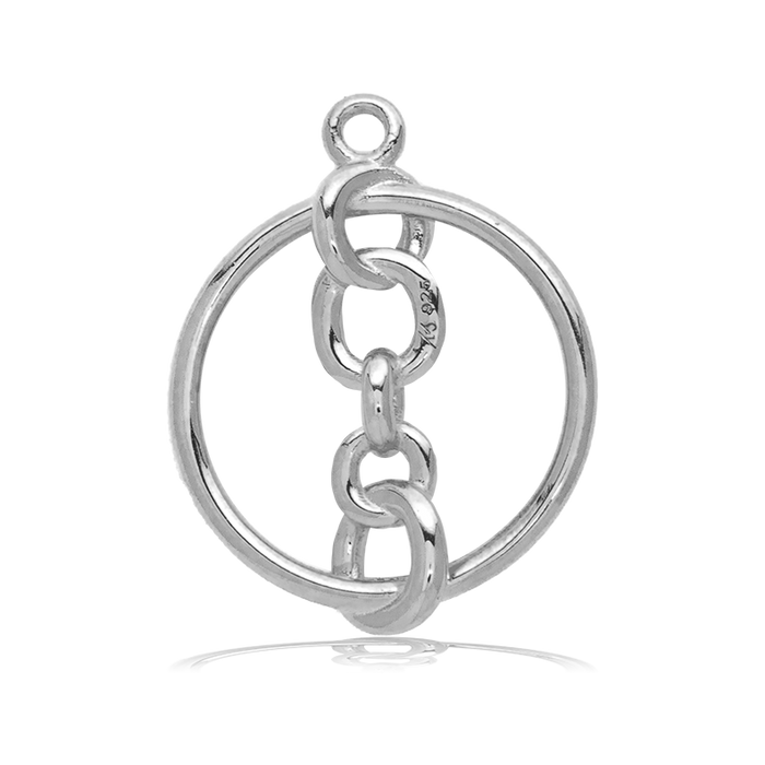 Sardonyx Stone Bracelet with Connection Sterling Silver Charm
