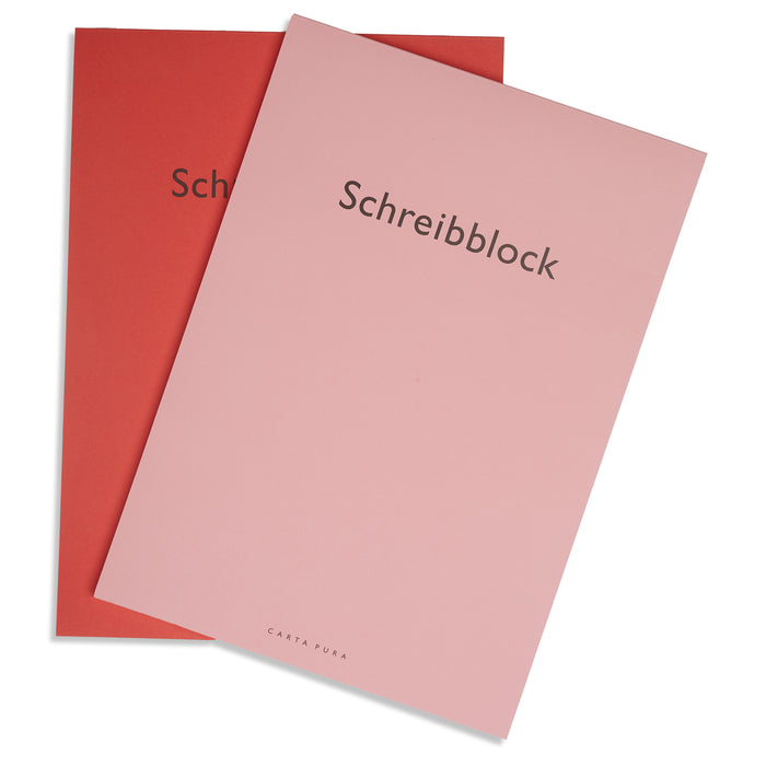 Schreibblock Writing Pad - A4 Red