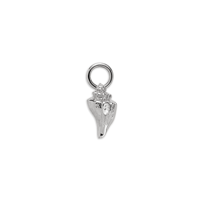 Sea Shell Charm Silber