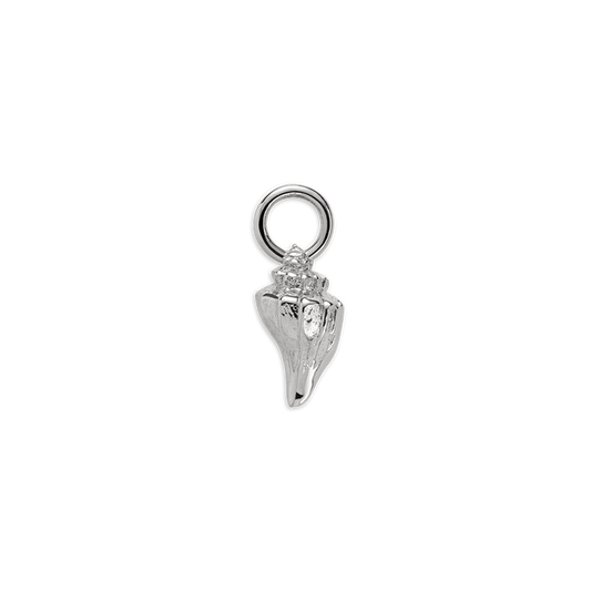 Sea Shell Charm Silber