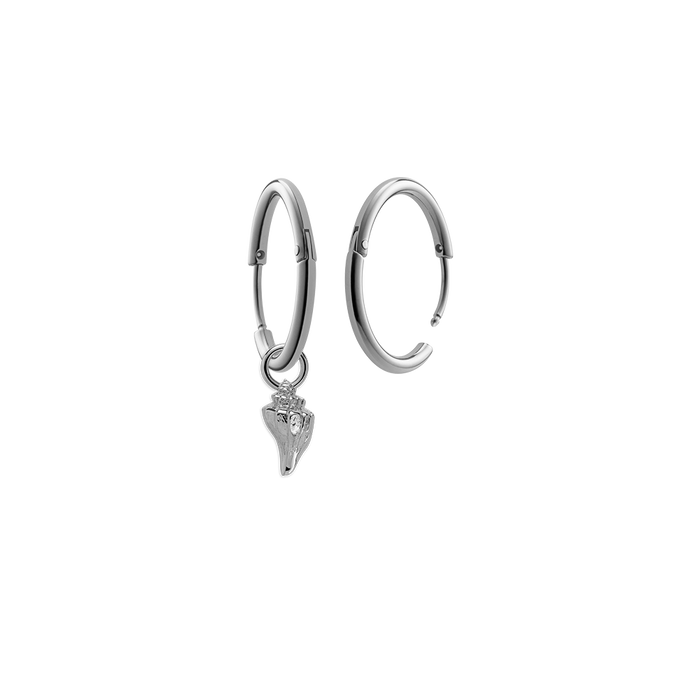 Sea Shell Charm Silber