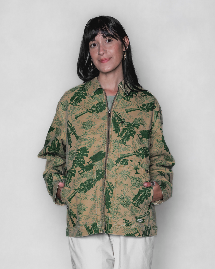 Shop Sequoia Seedlings Canvas Jacket Inspired by National Parks | green-and-natural
