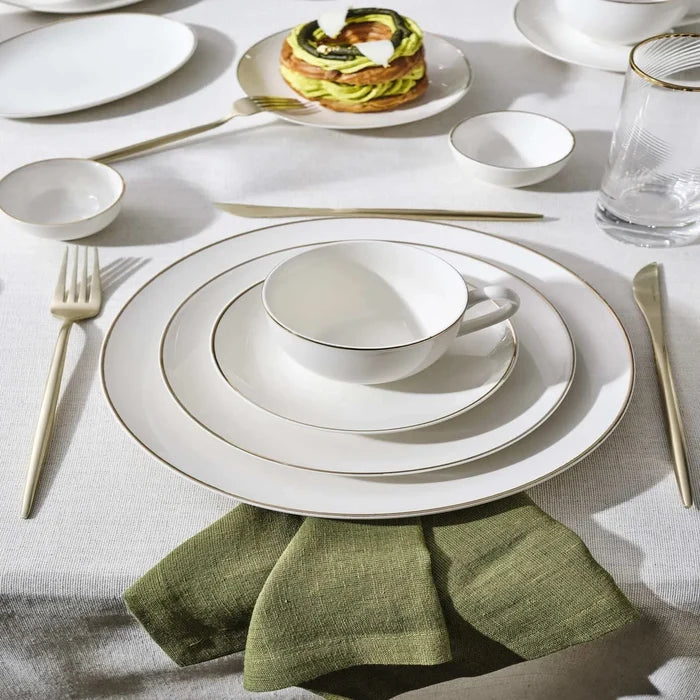 Service de table et Petit Déjeuner​ Karaca Marcelo pour 12 personnes, 88 pièces, New Generation Bone, or