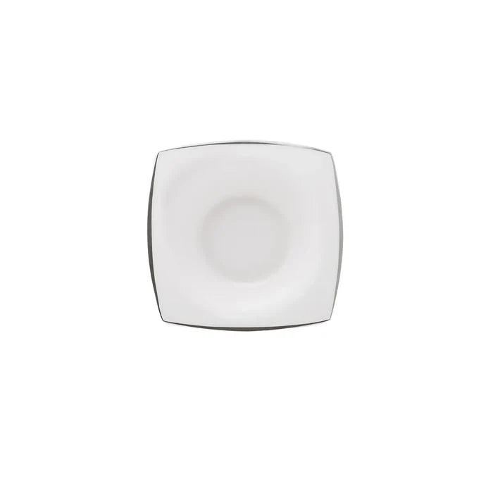 Service Petit Déjeuner Karaca Fine Pearl Agate pour 6 personnes, 26 pièces carrées/rectangulaires, platine