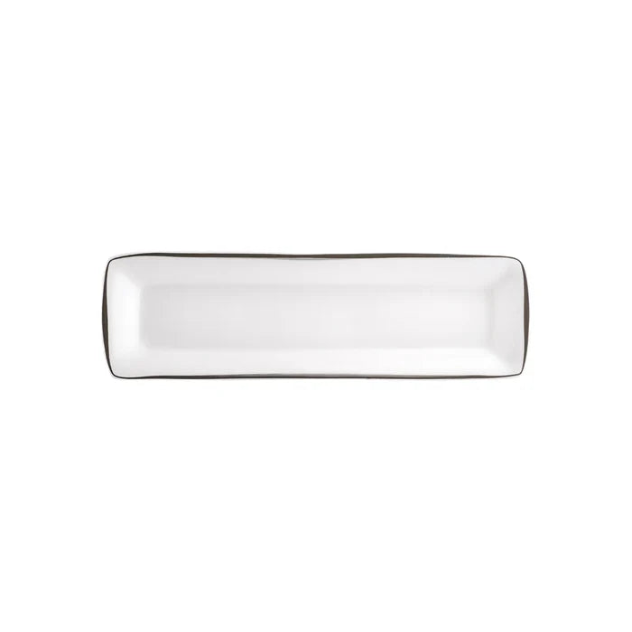 Service Petit Déjeuner Karaca Fine Pearl Agate pour 6 personnes, 26 pièces carrées/rectangulaires, platine