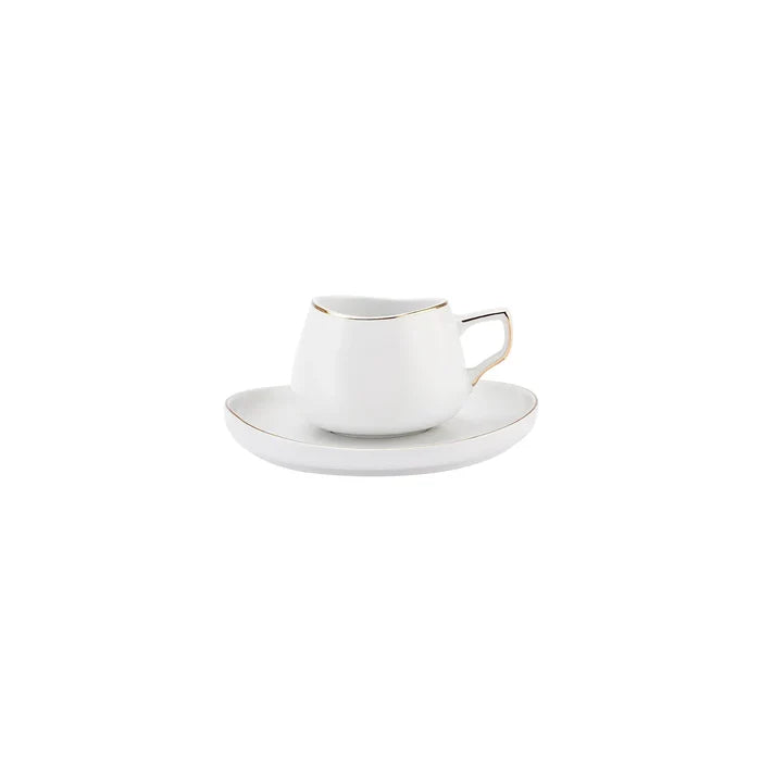 Service Petit Déjeuner Karaca Streamline Hole pour 6 personnes, 28 pièces, New Generation Bone, or