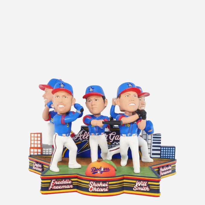 Shohei Ohtani, Freddie Freeman, Will Smith, Clayton Kershaw & Yoshinobu Yamamoto Los Angeles Dodgers 2025 MLB All-Star Mini Bobblehead Scene MLB Bobblehead
