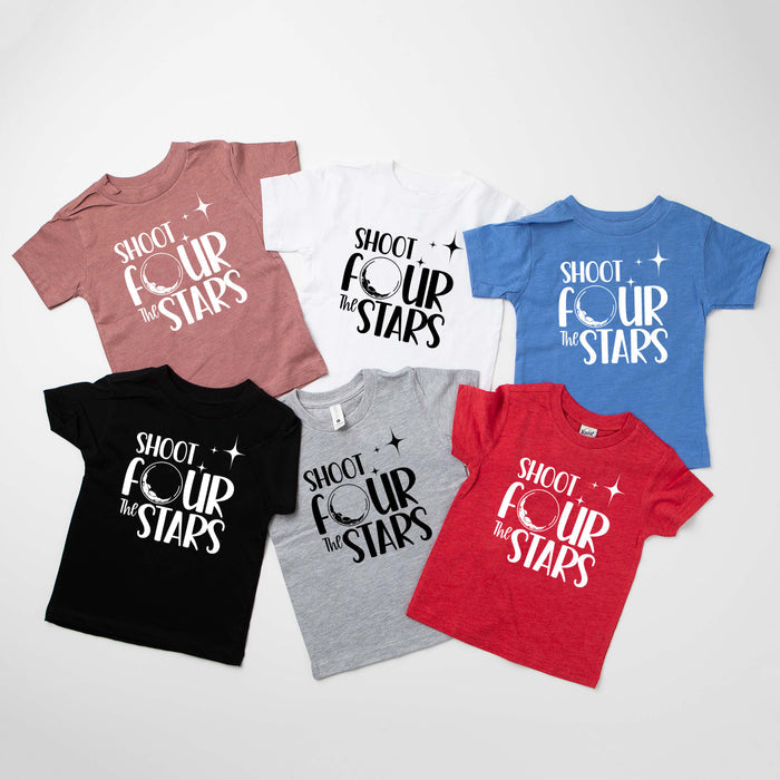 "Shoot Four The Stars" 4th Birthday T-shirt