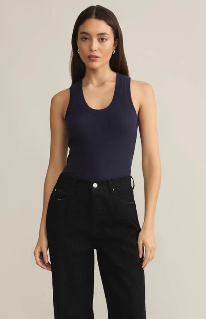 Sirena Rib Tank - Eclipse - Molly + Kate
