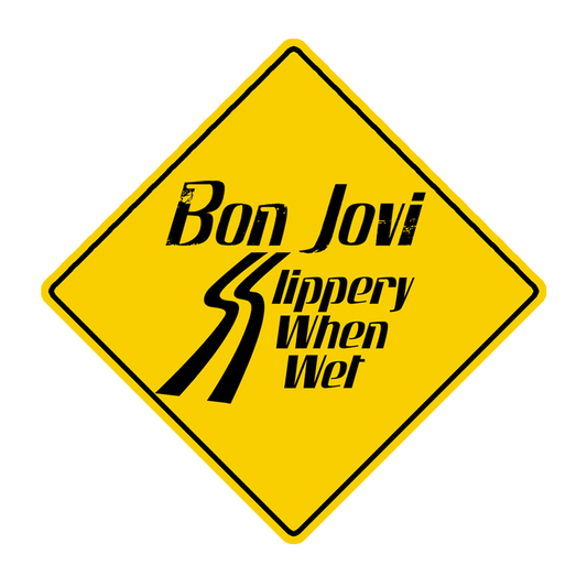 Slippery When Wet Car Magnet