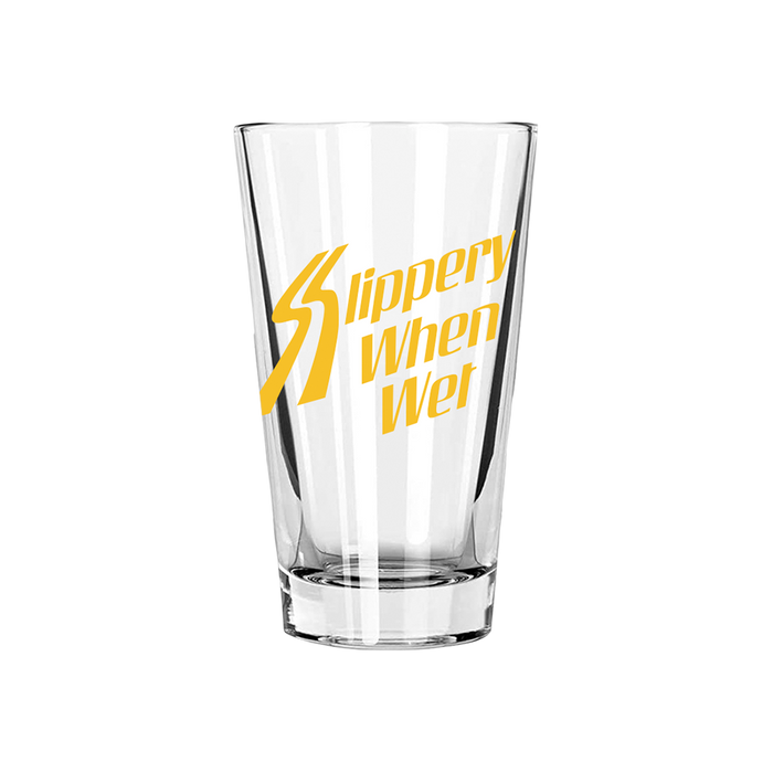 Slippery When Wet Pint Glass F