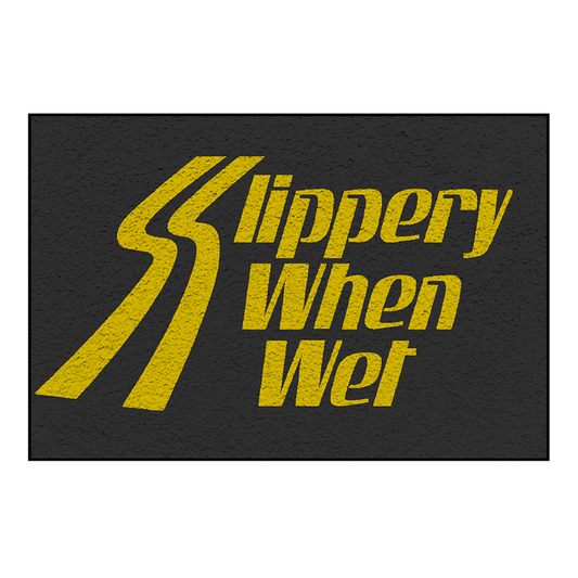 Slippery When Wet Welcome Mat