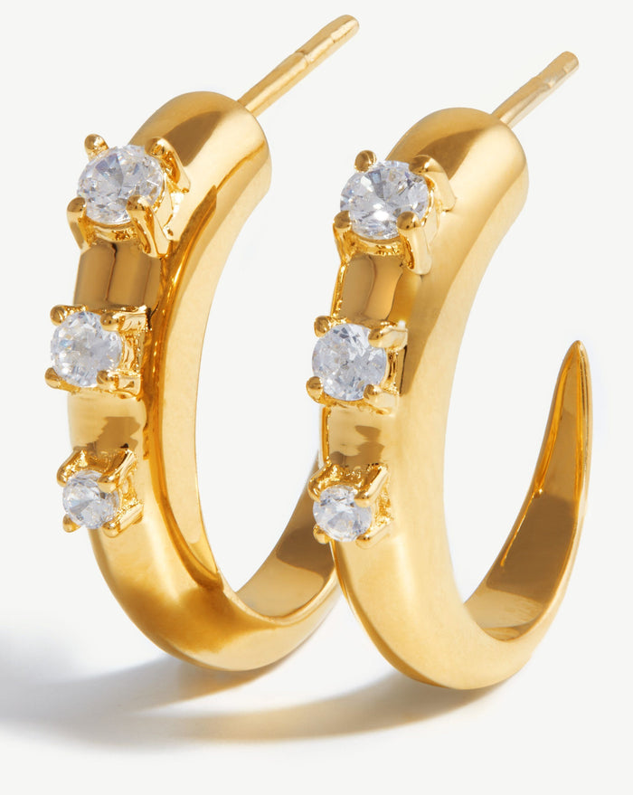Medium Claw Studded Hoop Earrings Earrings Missoma