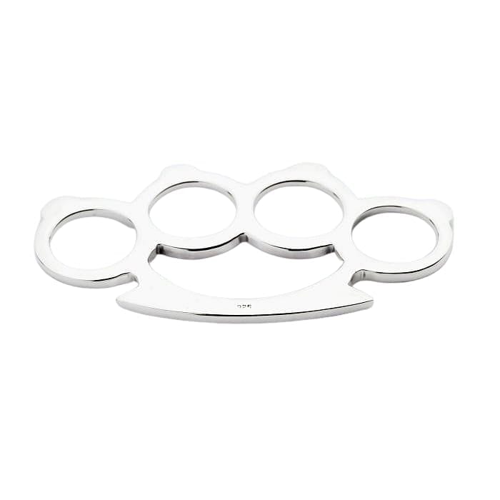 The reverse side of the knuckle duster pendant clearly showing the .925 sterling silver hallmark stamp.