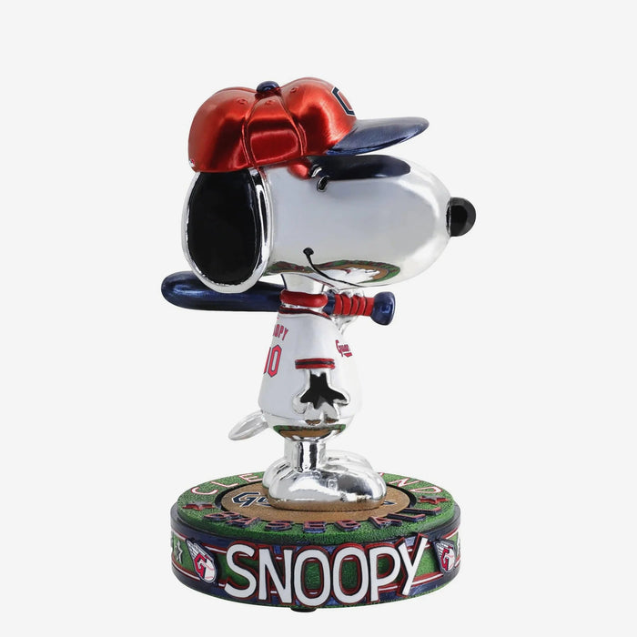 Snoopy Cleveland Guardians Peanuts Electroplated MLB Bobblehead