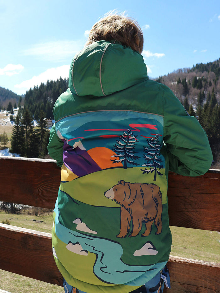 Snow and Ski Scene Coat