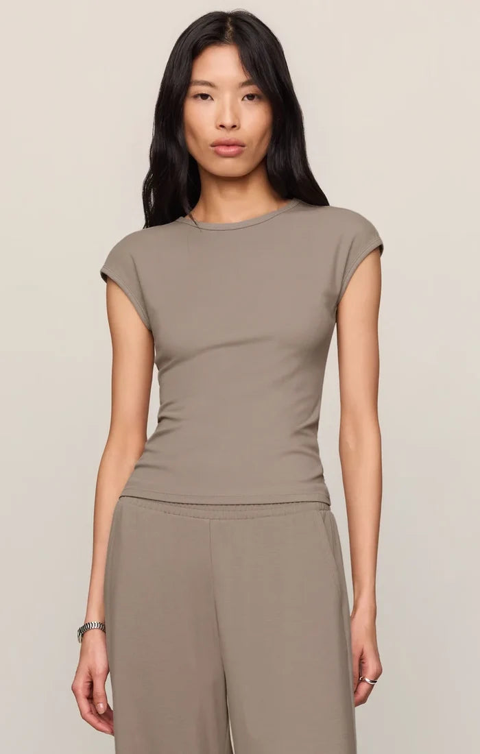 Soft Trace Second Skin Top - Wild Mushroom - Molly + Kate