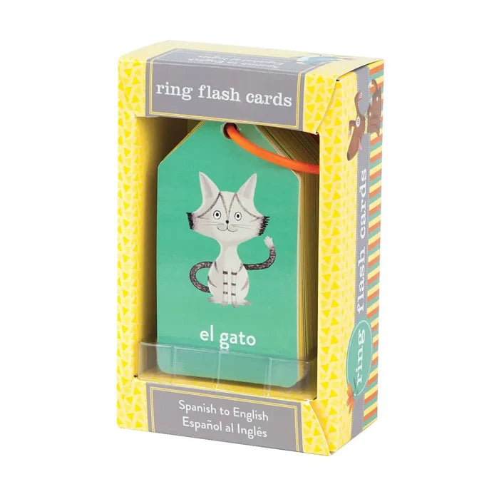 Spanish To English Ring Flash Cards