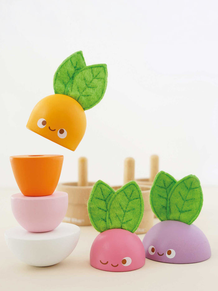 Stacking Wooden Veggies