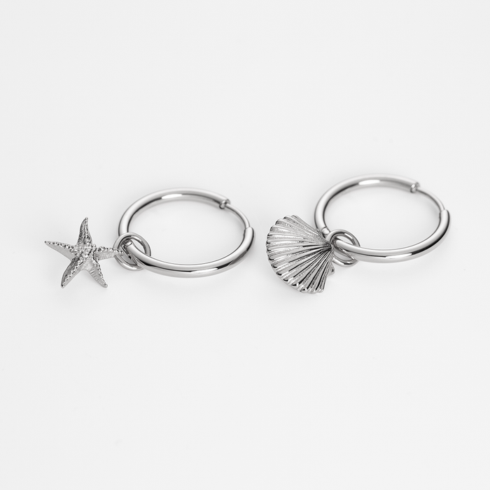 Starfish Charm Silber