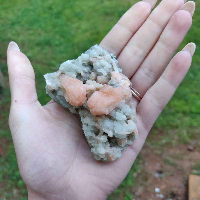 Stillbite and Chalcedony Cluster (#16) - Simply Affinity