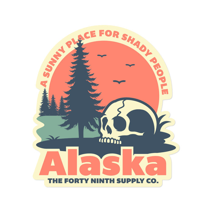 Sunny Place For Shady People Sticker