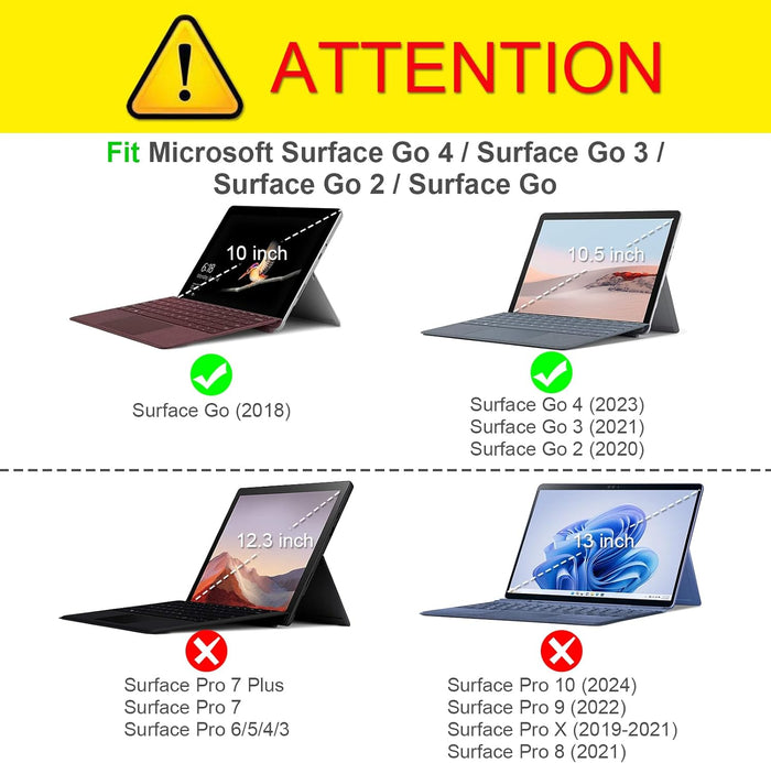 Surface Go 4 (2023)/Surface Go 3 (2021)/Surface Go 2/Go Shockproof Rugged Cover | Fintie