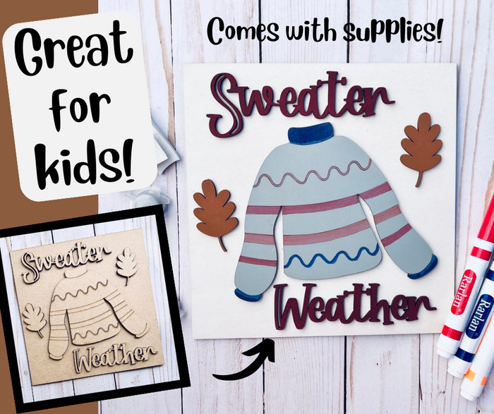 Sweater Weather - New Creations By Kid's Ready to Paint Kit