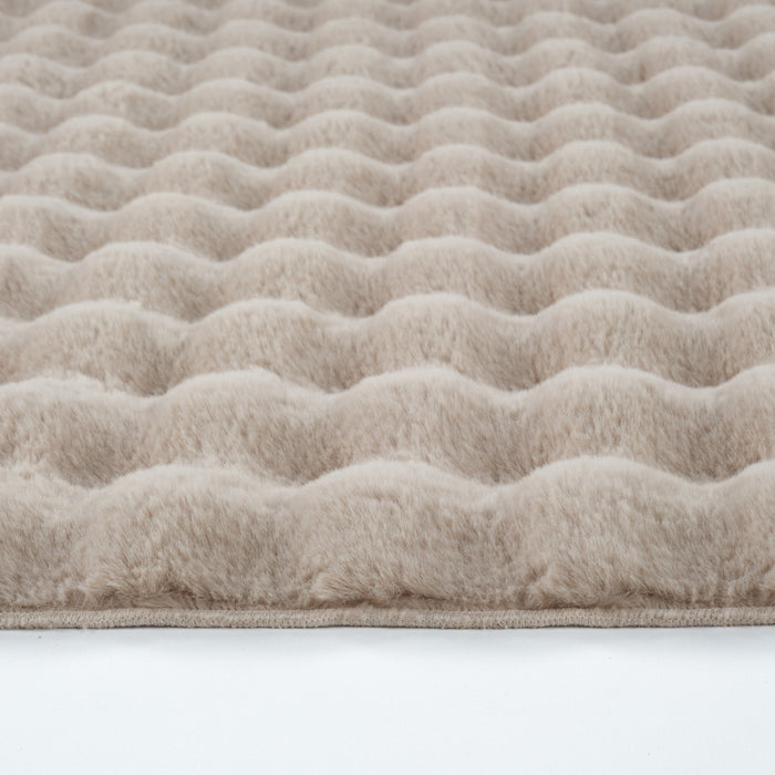 Tapis en Cachemire 7/24 Cosy Premium Bubble Beige 120x180 cm