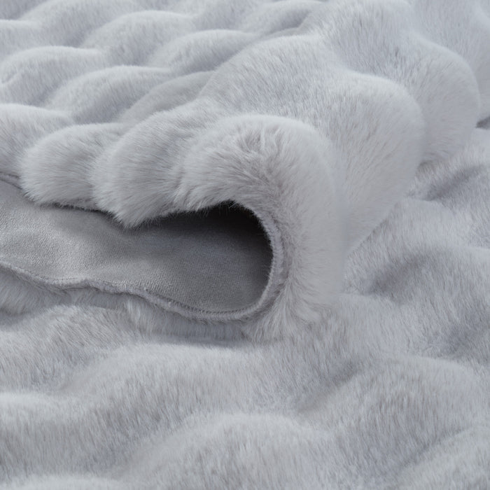 Tapis en Cachemire 7/24 Cosy Premium Bubble Gris Clair 100x150 cm