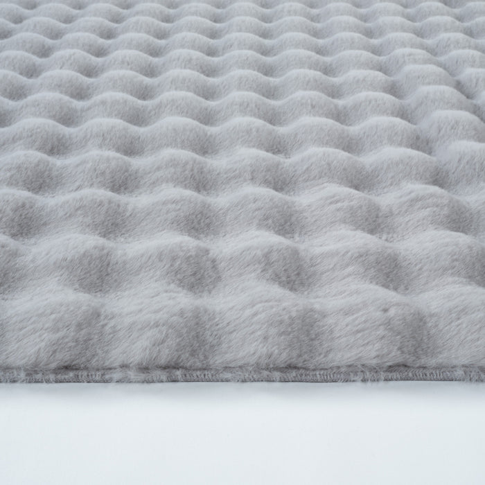 Tapis en Cachemire 7/24 Cosy Premium Bubble Gris Clair 100x150 cm