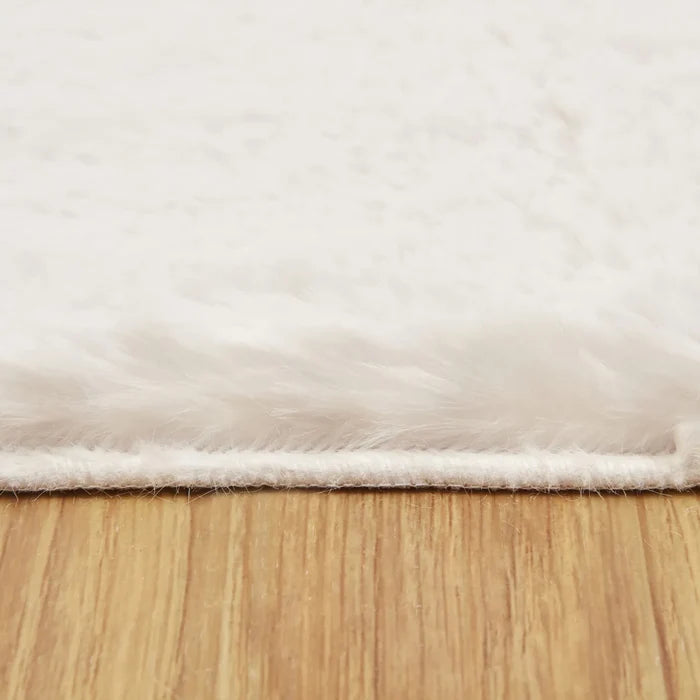 Tapis Kaşmir Halı 7/24 Cosy Premium blanc, 120x120 cm
