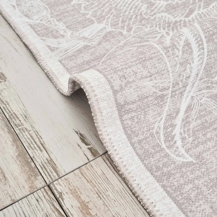 Tapis Kaşmir Halı Décoratif Art Trend Floral Double Face, 120x180 cm