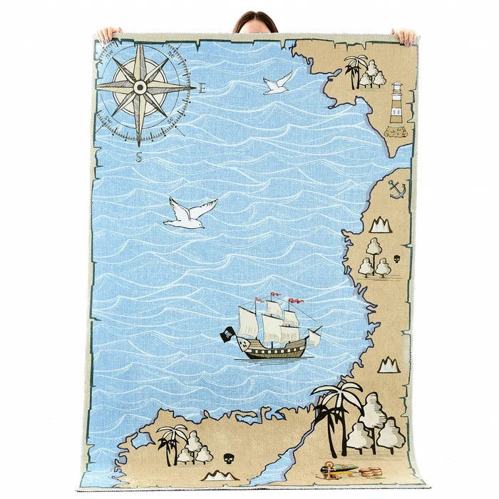 Tapis Kaşmir Halı Dekoratif Art Enfant/Jeune Mer, 80x150 cm