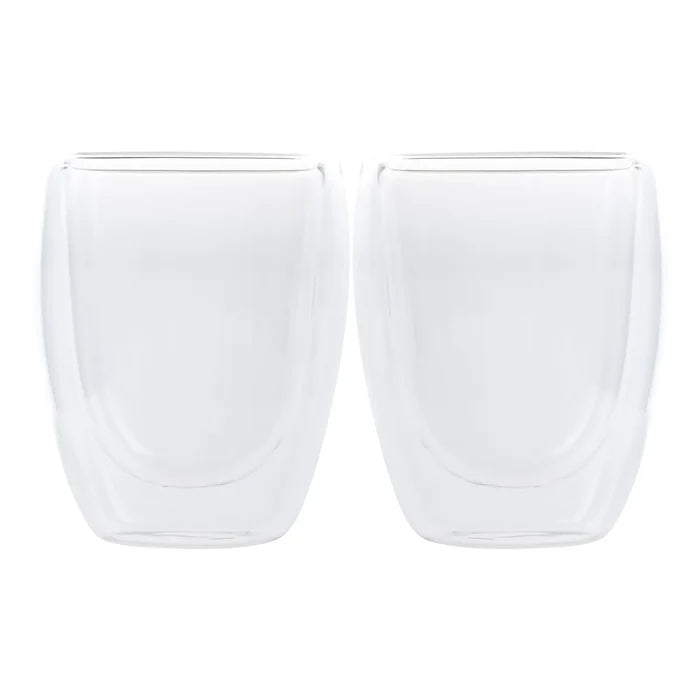 Tasses Karaca à double paroi en verre borosilicate, 2 pièces, 300 ml