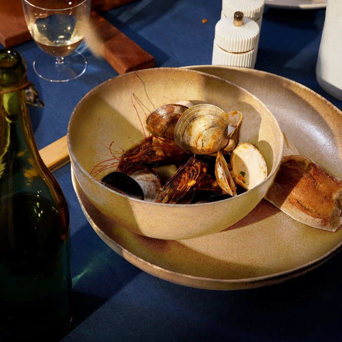 Terra Coupe Bowl - Leather - L'OBJET
