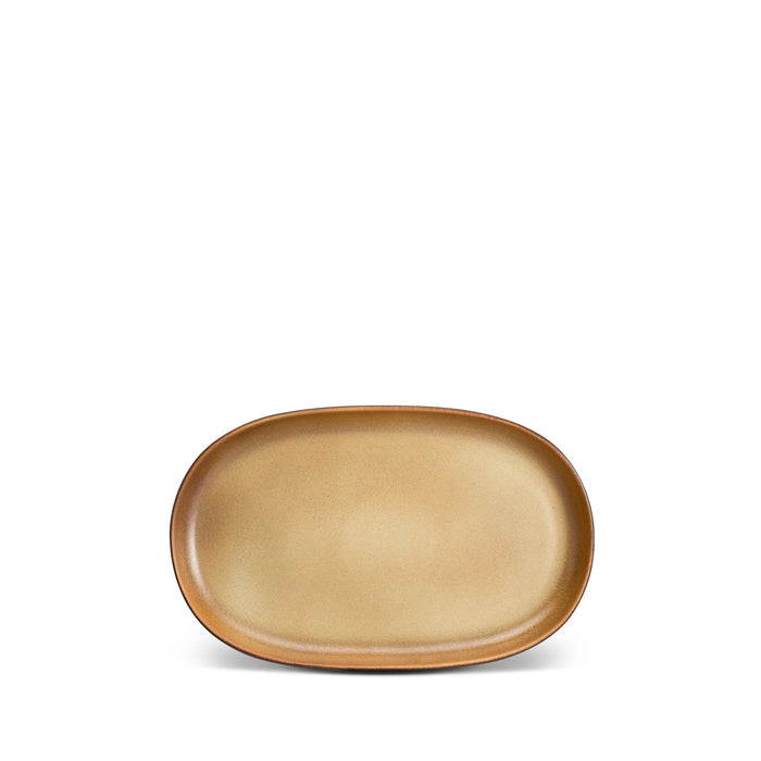 Terra Oval Platter - Leather - L'OBJET