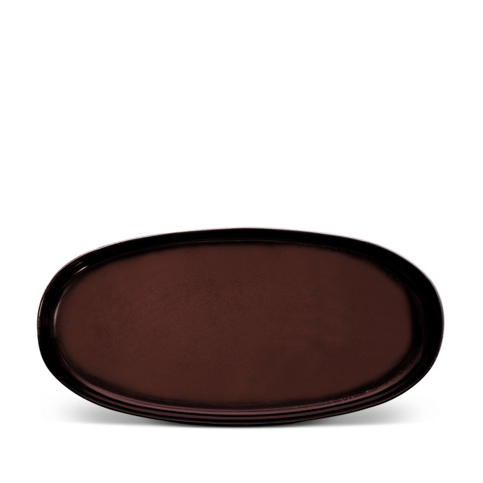 Terra Oval Platter - Wine - L'OBJET