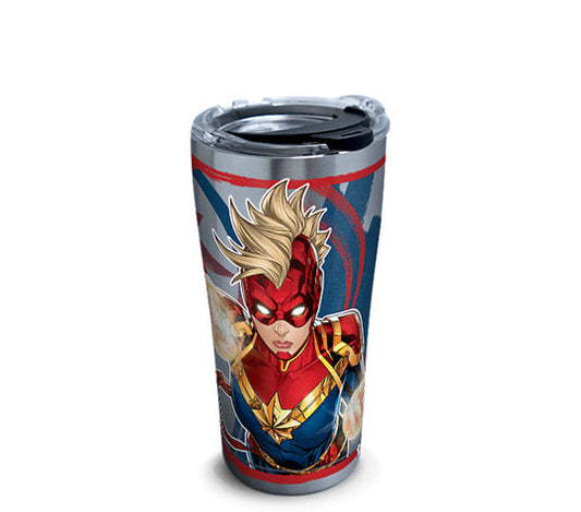 Marvel® - Captain Marvel Mohawk Stainless Steel With Water Bottle Lid