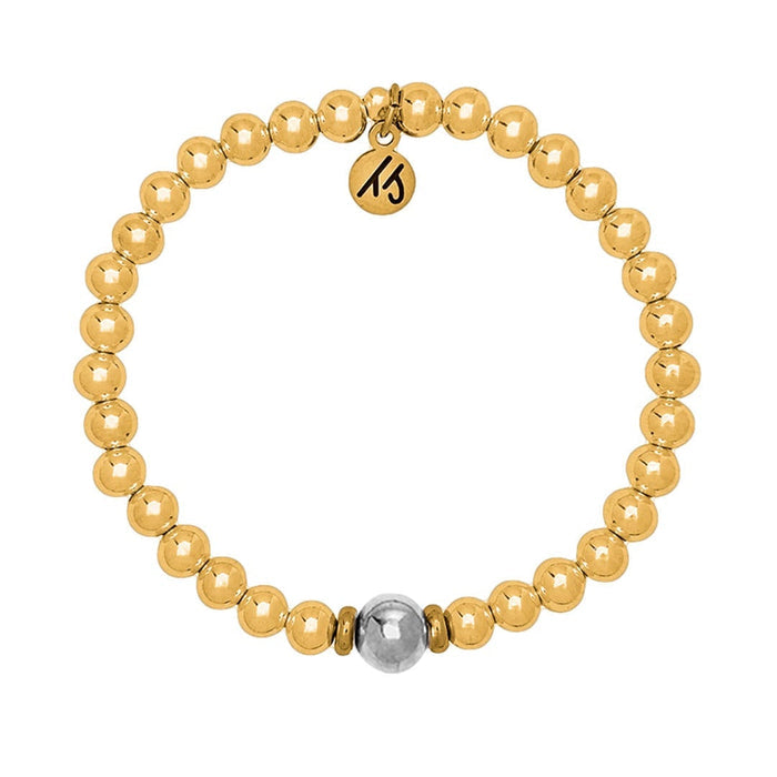 The Cape Bracelet - Gold Filled with Silver Steel Ball