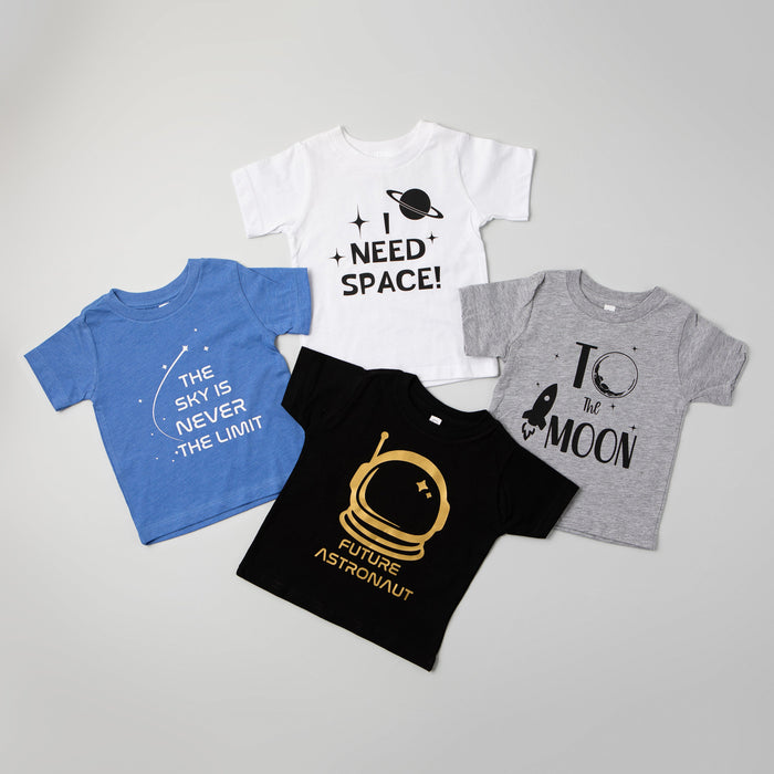 "The Sky is Never the Limit" Space Themed T-Shirt, 3T-VIP