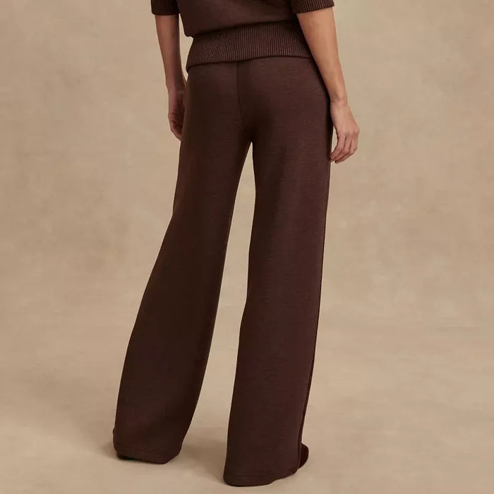 The Wide Leg Pant 30 - Coffee Bean - Molly + Kate