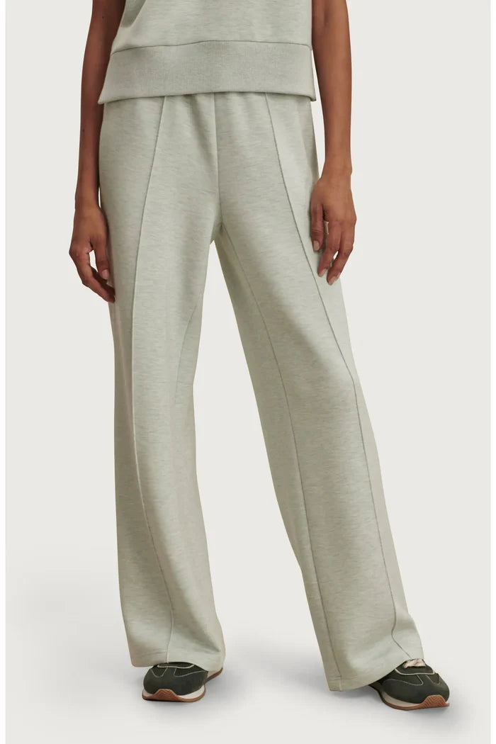 The Wide Leg Pant 30 - Mint Green Marl