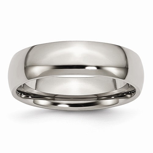 Titanium 6mm Polished Band, Size 11.5 (82882)
