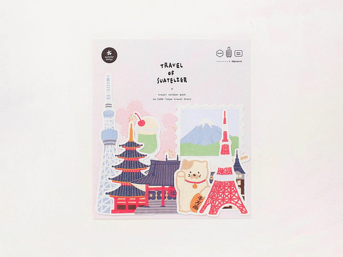Tokyo Travel Diary Sticker Pack 1528