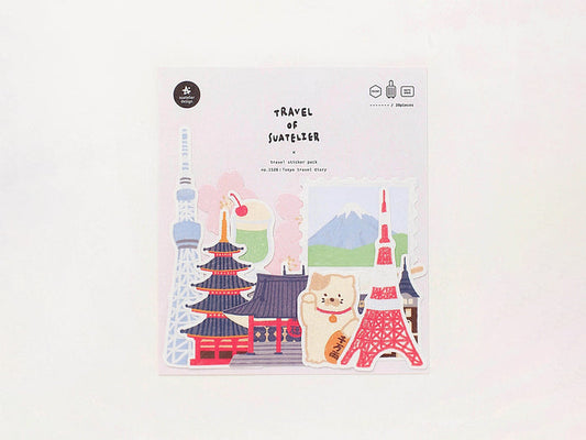 Tokyo Travel Diary Sticker Pack 1528
